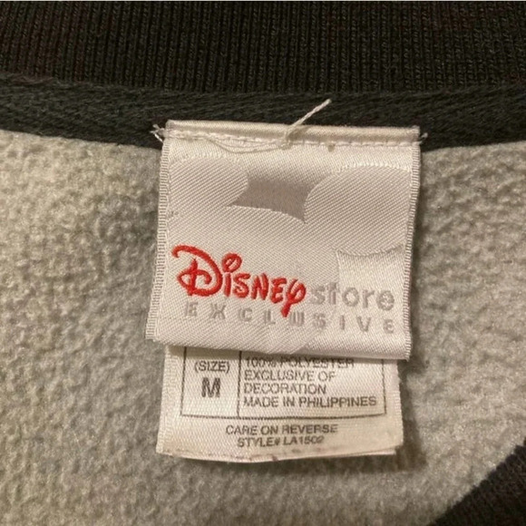 Disney Mickey Mouse 1928 gray fleece Sz M - Picture 5 of 5